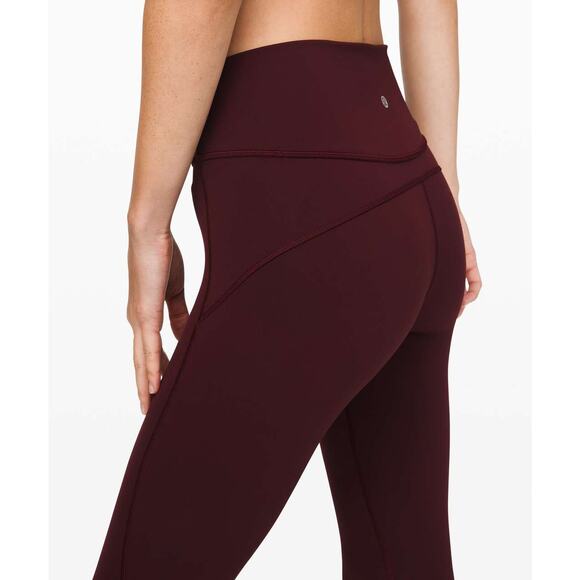 Lululemon In Movement Tight 25" *Everlux Size 6 Garnet EUC - Picture 6 of 8